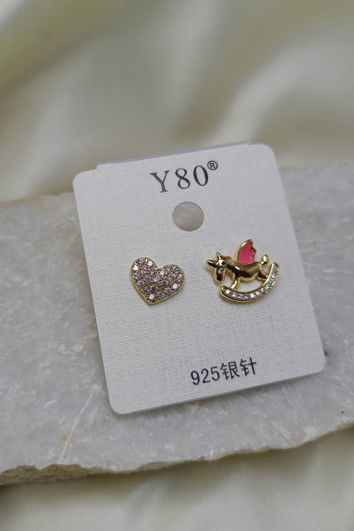 گوشواره وایت کوپر یونیکورن طلایی